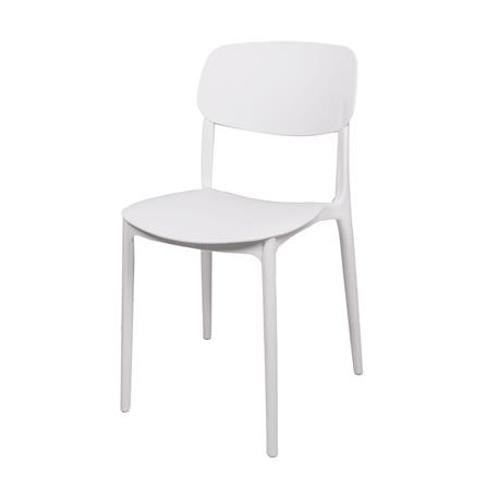เก้าอี้พลาสติก SPRING DEAN สีขาว_0
