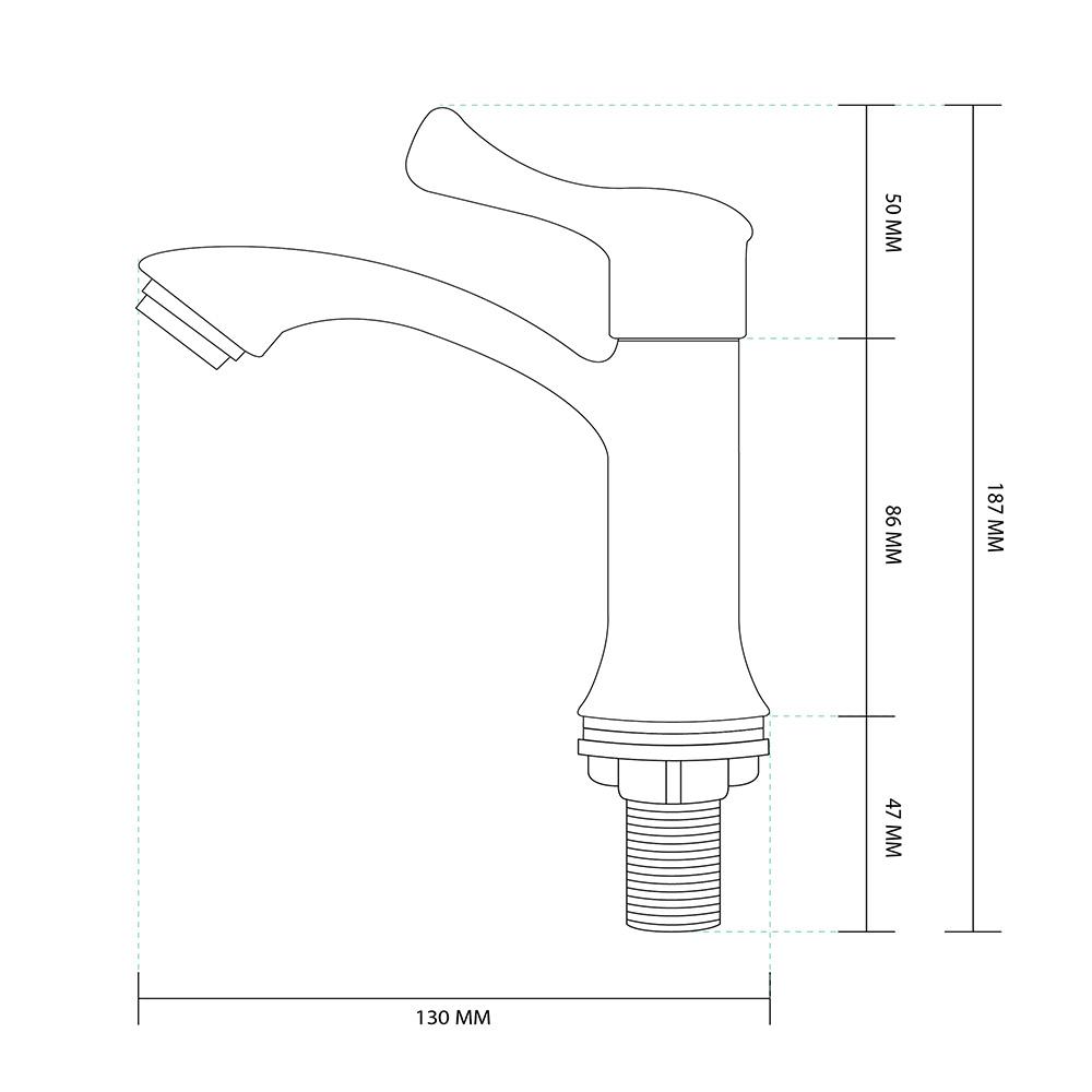 ก๊อกอ่างหน้าเดี่ยว ELEGANCE EG-9726