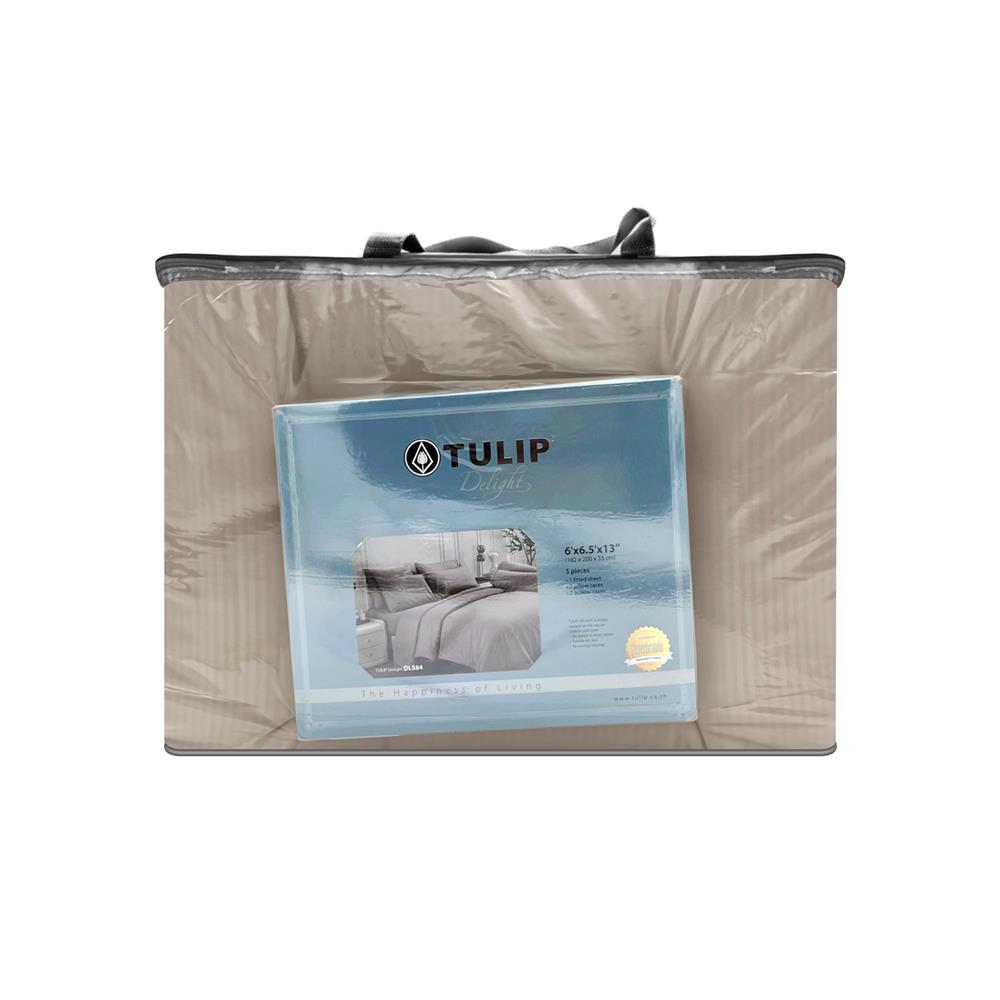 ชุดผ้าปูที่นอน 6 ฟุต 6 ชิ้น TULIP DELIGHT 60239-DL584