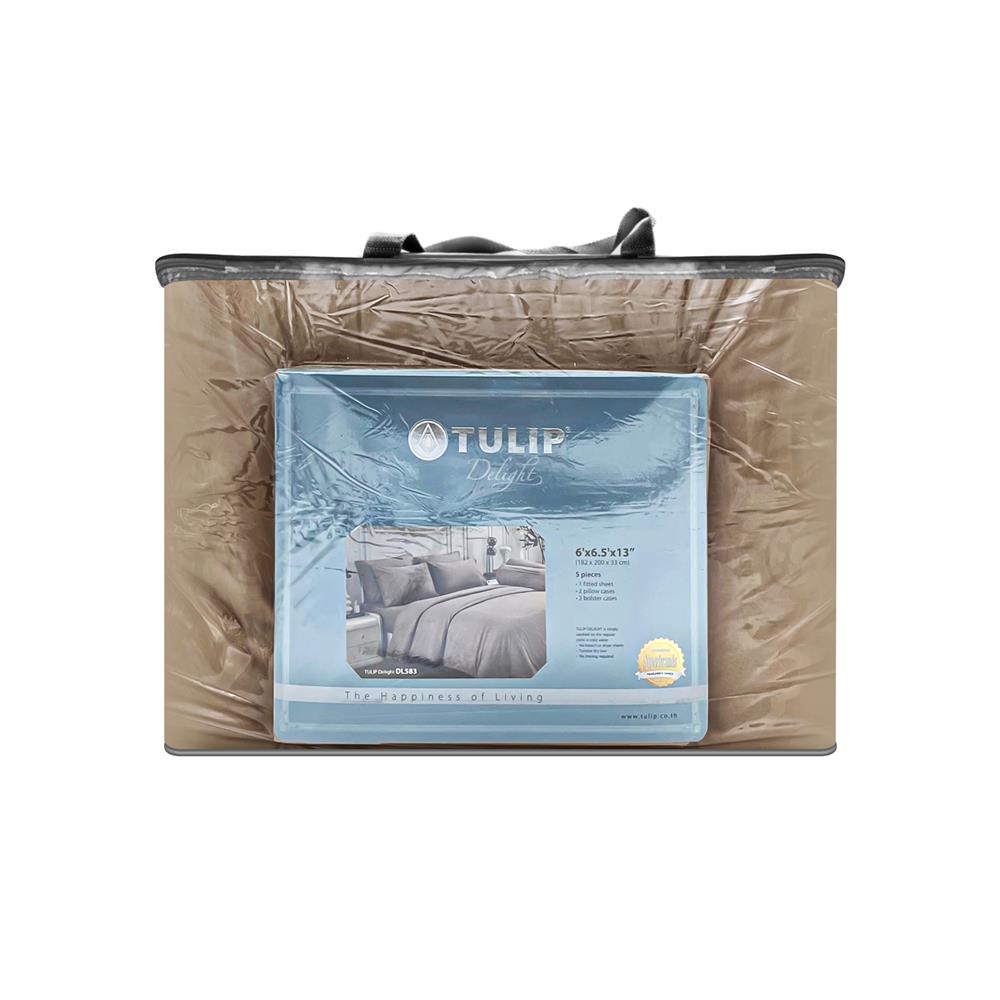 ชุดผ้าปูที่นอน 6 ฟุต 6 ชิ้น TULIP DELIGHT 60239-DL583