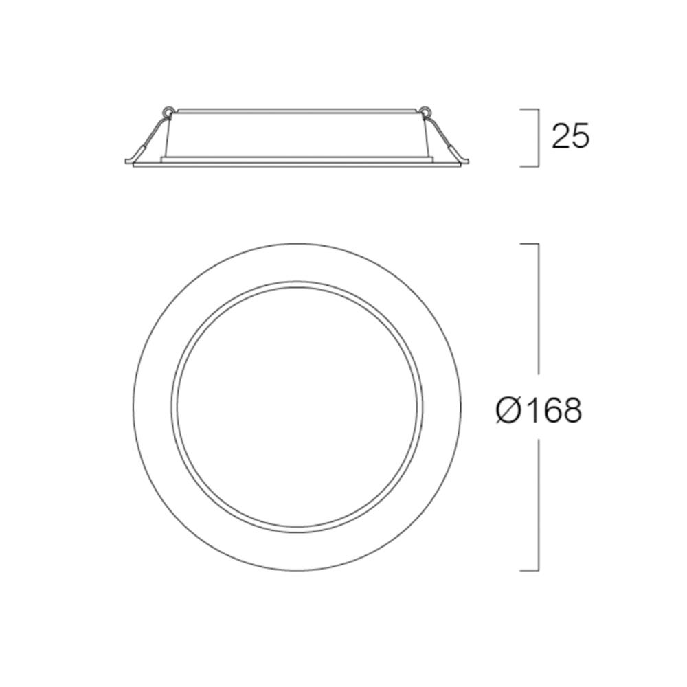 ดาวน์ไลท์ LED LUMAX BLACKLIT 5.7 นิ้ว 15 วัตต์ WARM WHITE สีขาว