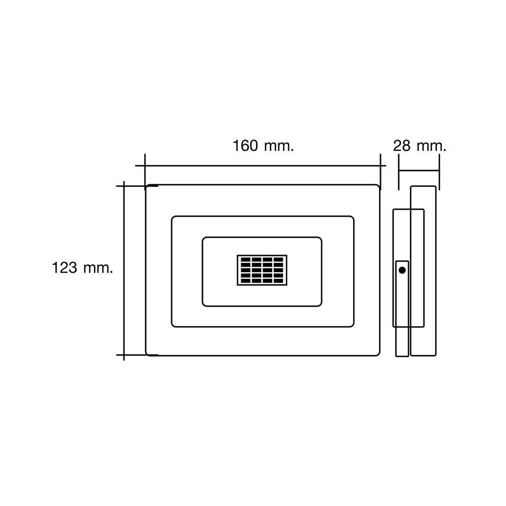 สปอตไลท์ภายนอก LED HI-TEK MILAN 30 วัตต์ WARM WHITE