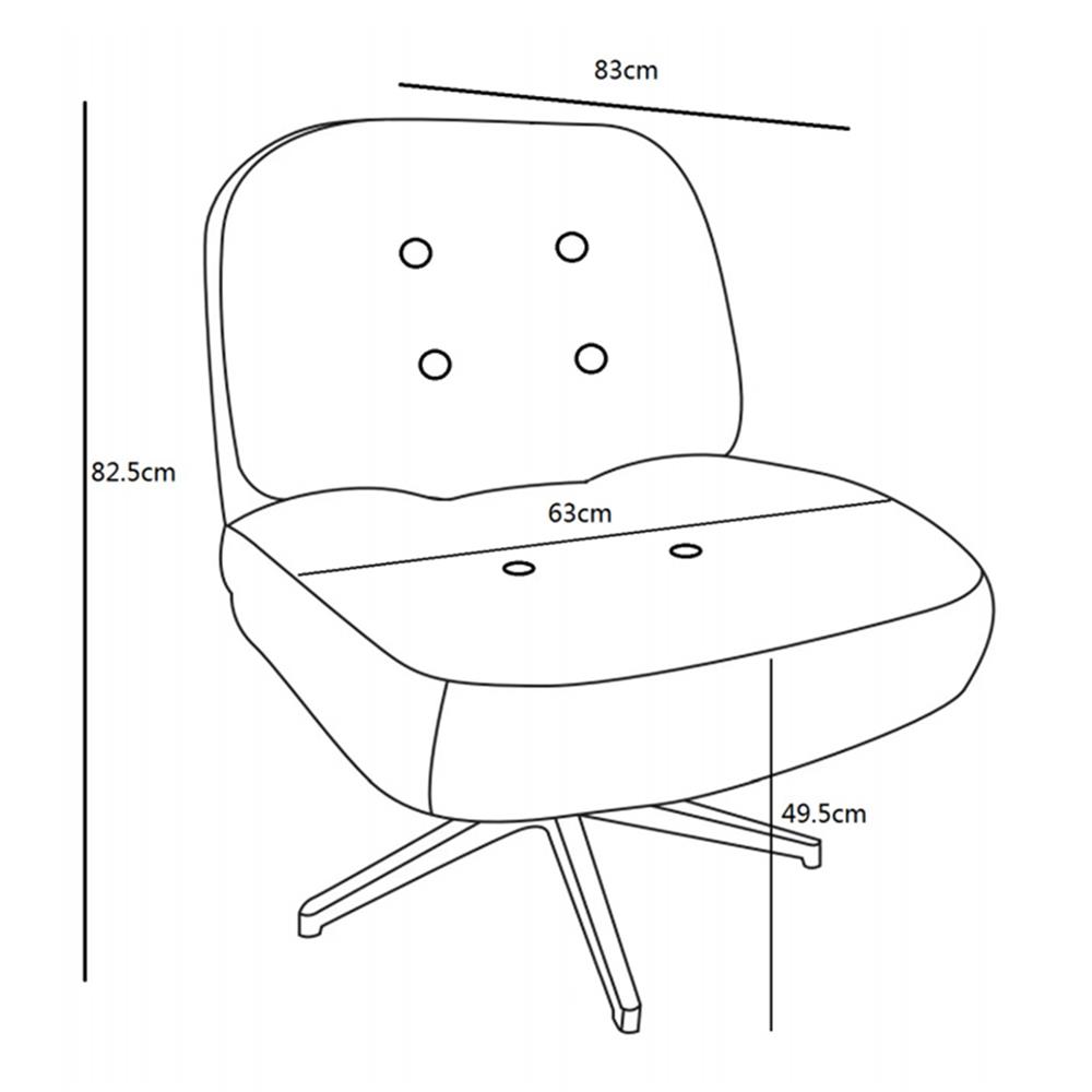 อาร์มแชร์ FURDINI SWIVEL สีเบจ