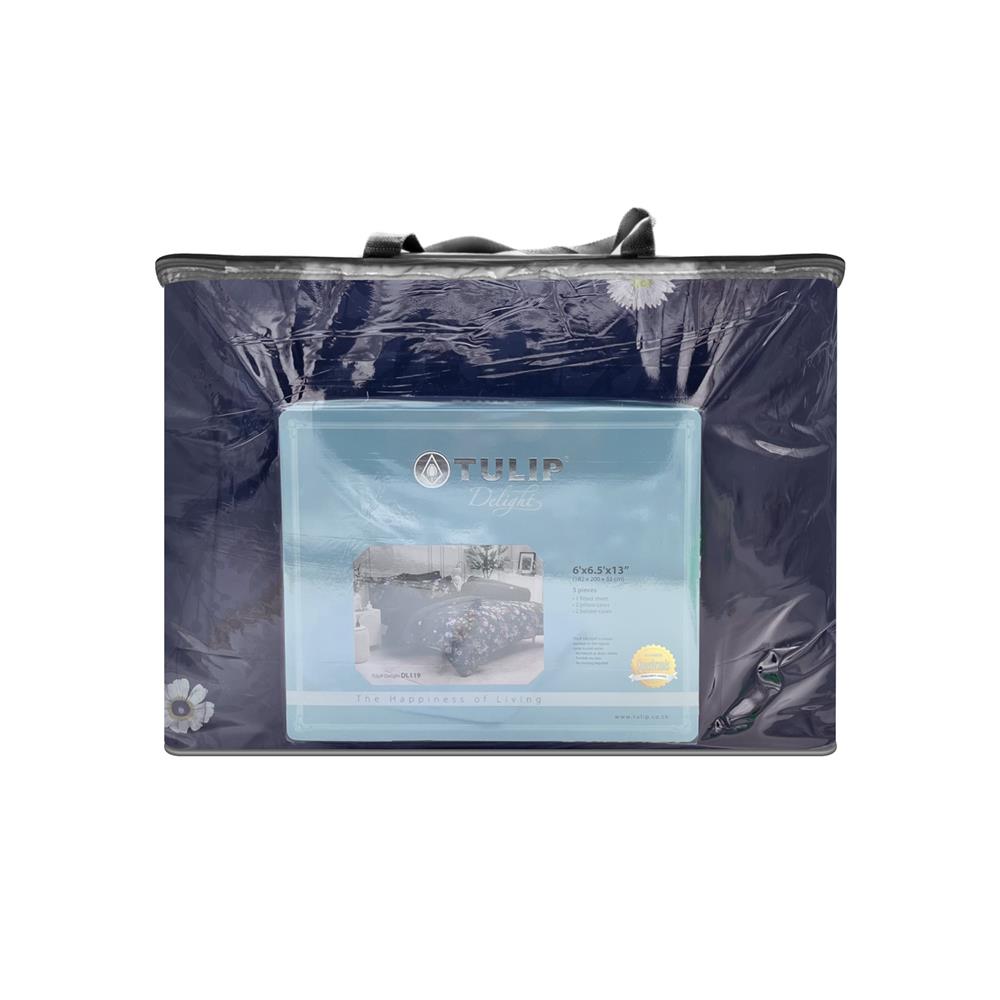 ชุดผ้าปูที่นอน 6 ฟุต 6 ชิ้น TULIP DELIGHT 60204-DL119