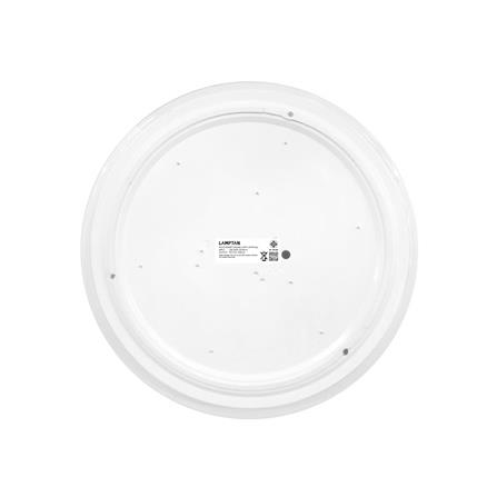 ไฟเพดาน LED LAMPTAN LAYER 19.6 นิ้ว 36 วัตต์ DAYLIGHT/COOL WHITE/WARM WHITE สีขาว_2