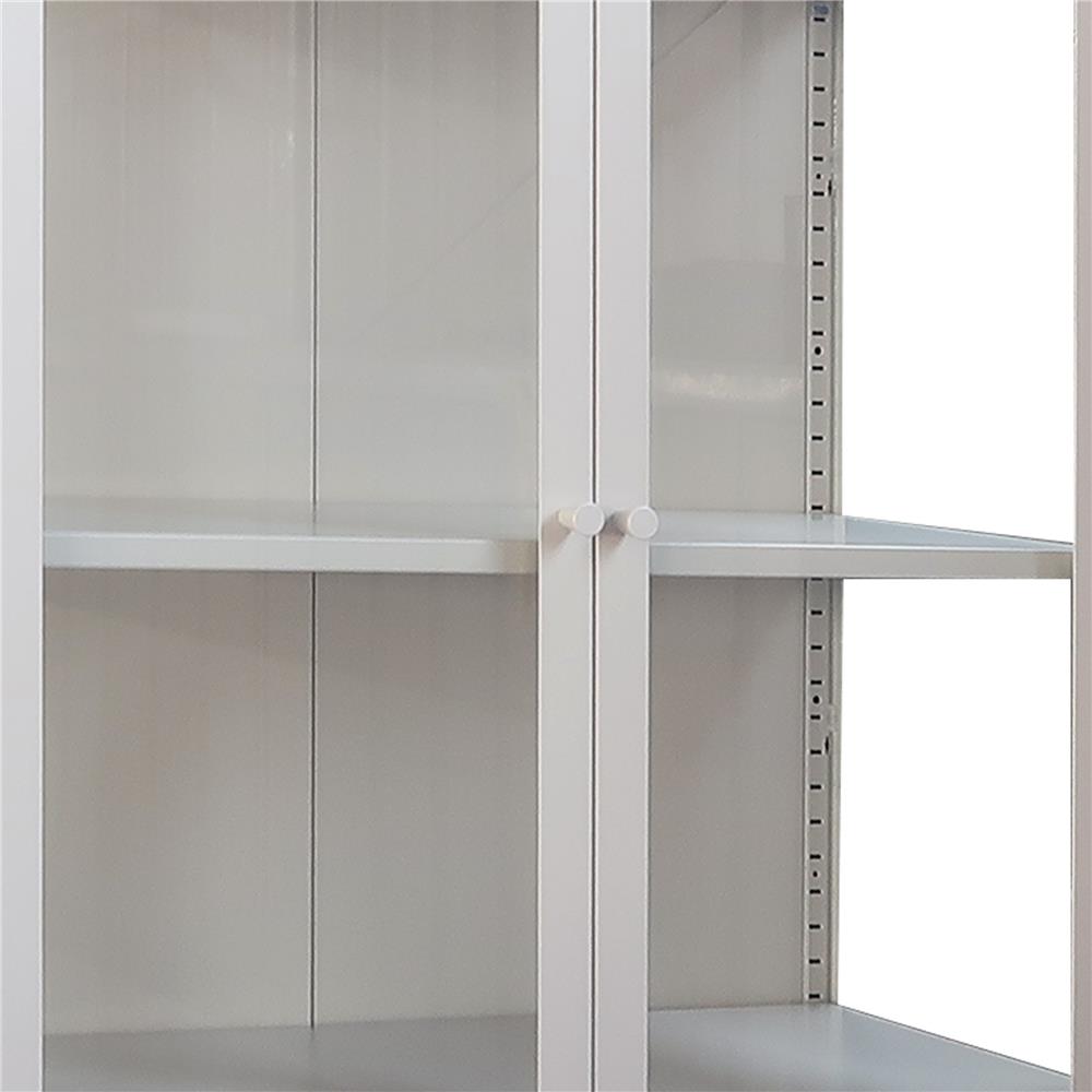 ตู้โชว์ 2 บานเปิด FURDINI CURLA 80 ซม. สีครีม