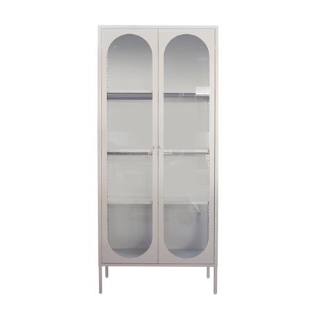 ตู้โชว์ 2 บานเปิด FURDINI CURLA 80 ซม. สีครีม_1
