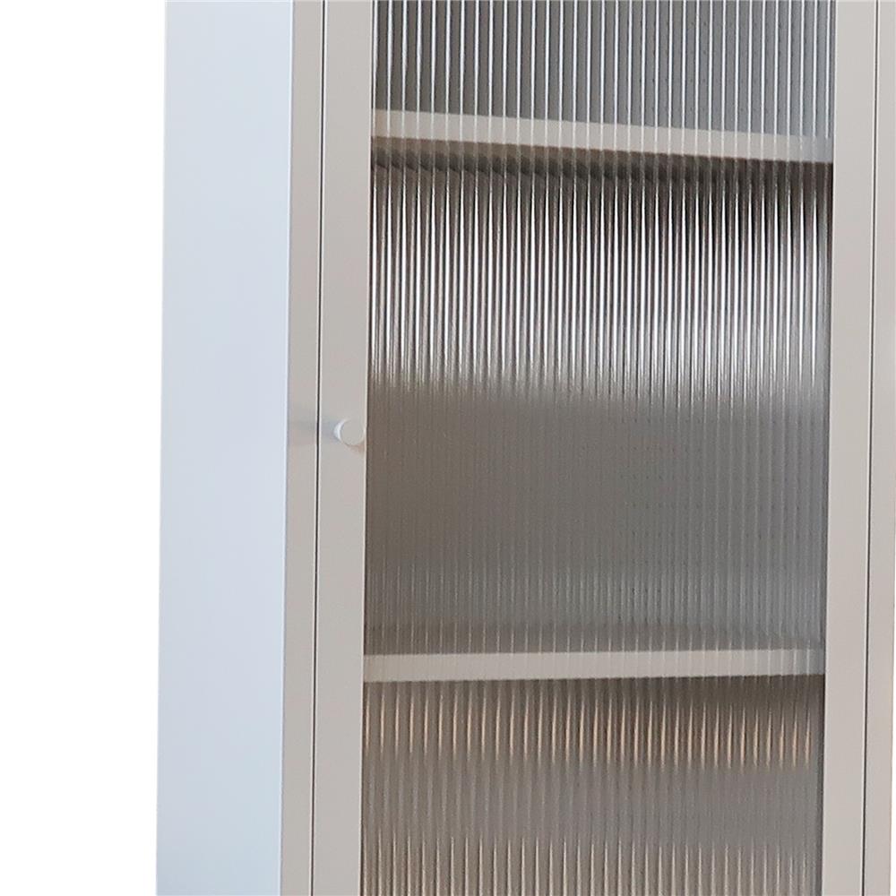 ตู้โชว์ 1 บานเปิด FURDINI CURLA 50 ซม. สีครีม