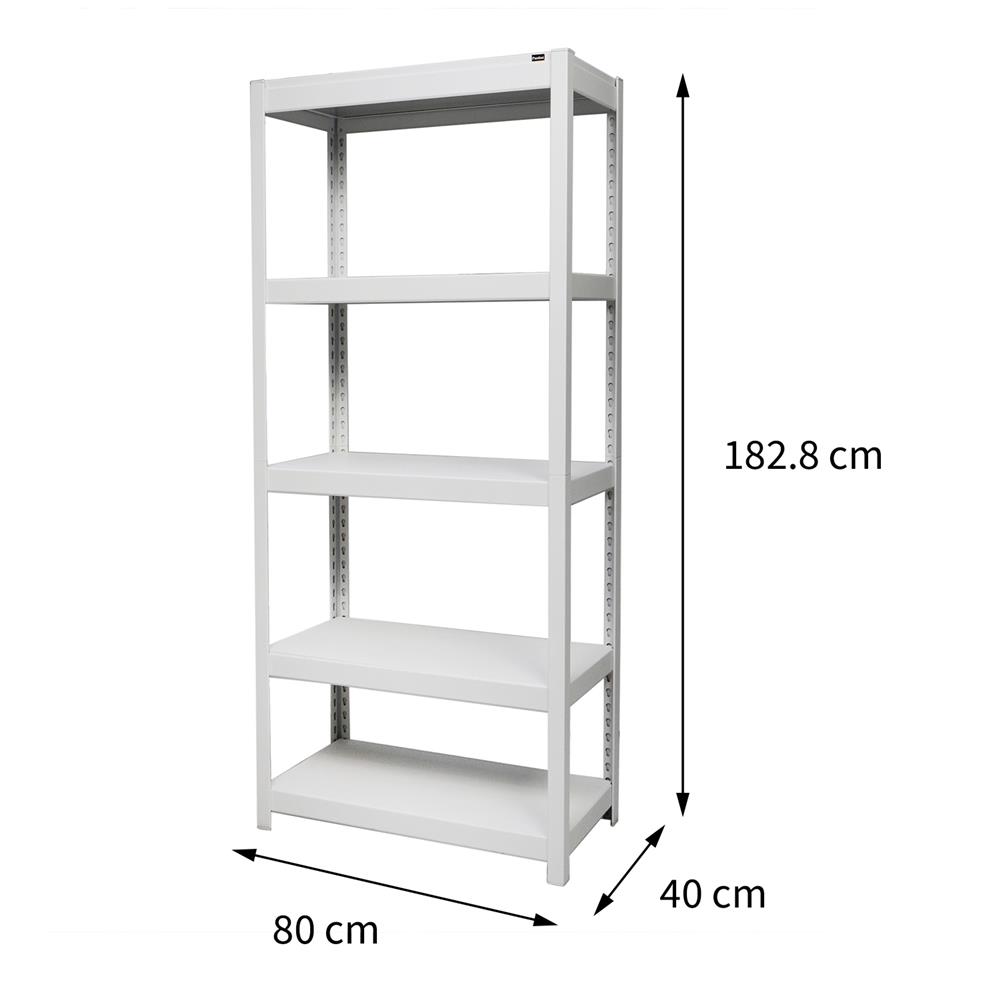 ชั้นวางของโล่ง 5 ชั้น FURDINI ZAC-5 80 ซม. สีขาว