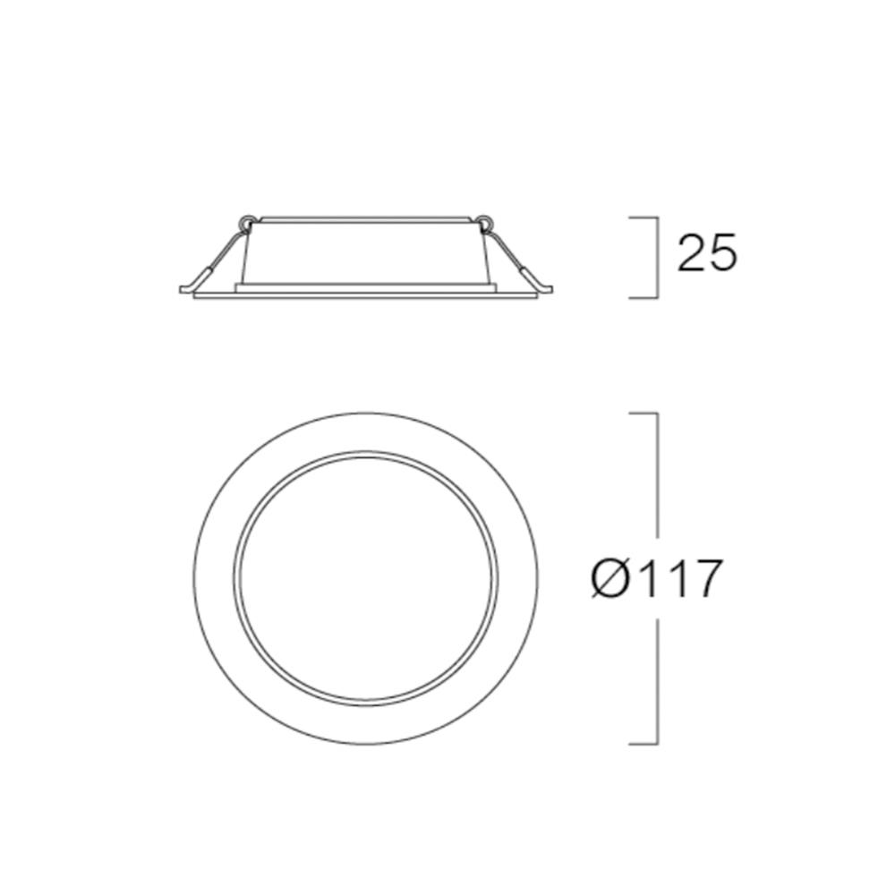 ดาวน์ไลท์ LED LUMAX BLACKLIT 3.7 นิ้ว 9 วัตต์ DAYLIGHT สีขาว