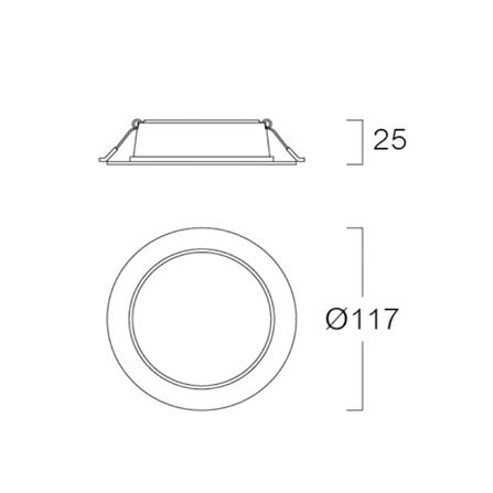ดาวน์ไลท์ LED LUMAX BLACKLIT 3.7 นิ้ว 9 วัตต์ DAYLIGHT สีขาว_5