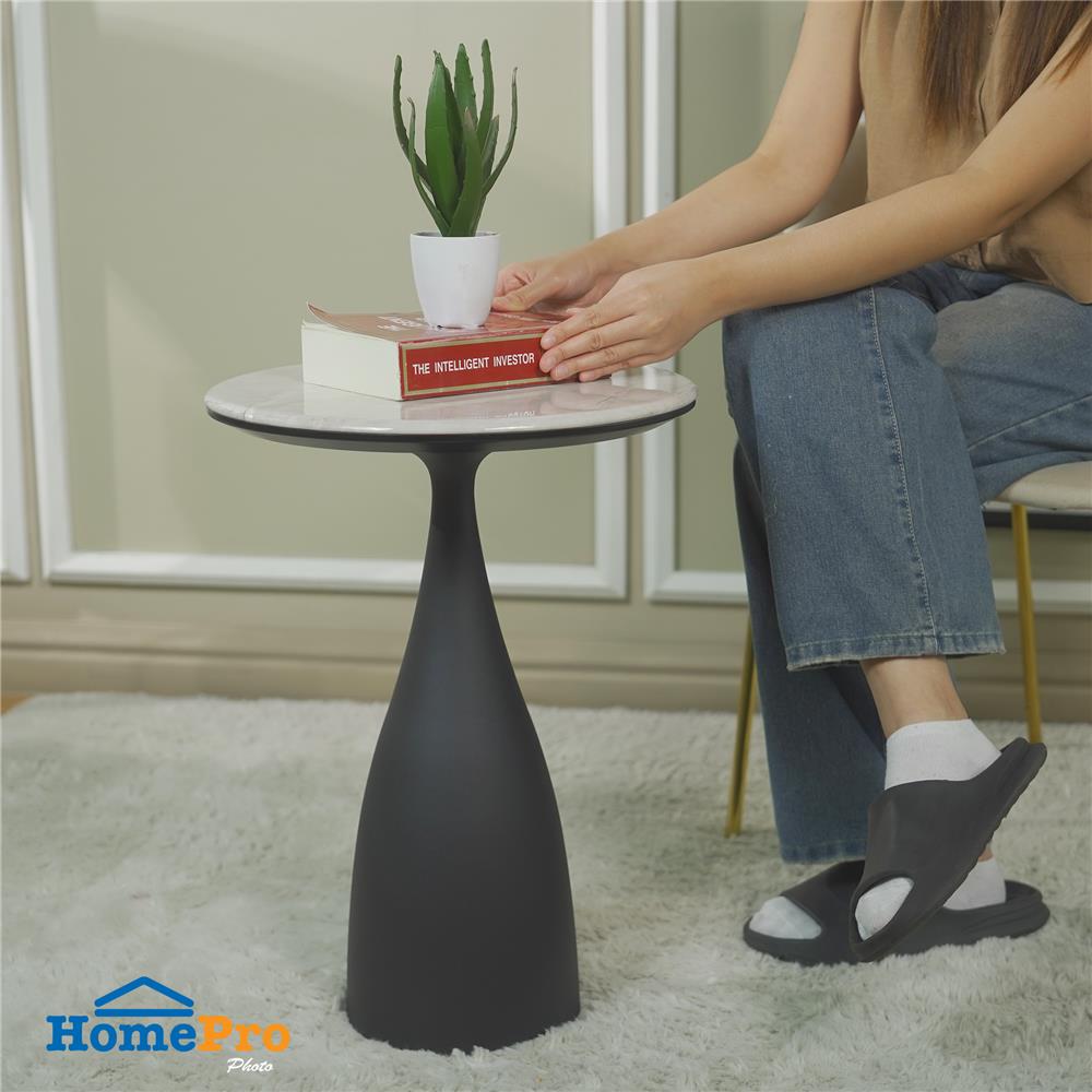 โต๊ะกลาง BENETTA ATHENS 40.5 ซม. สีขาว/ดำ