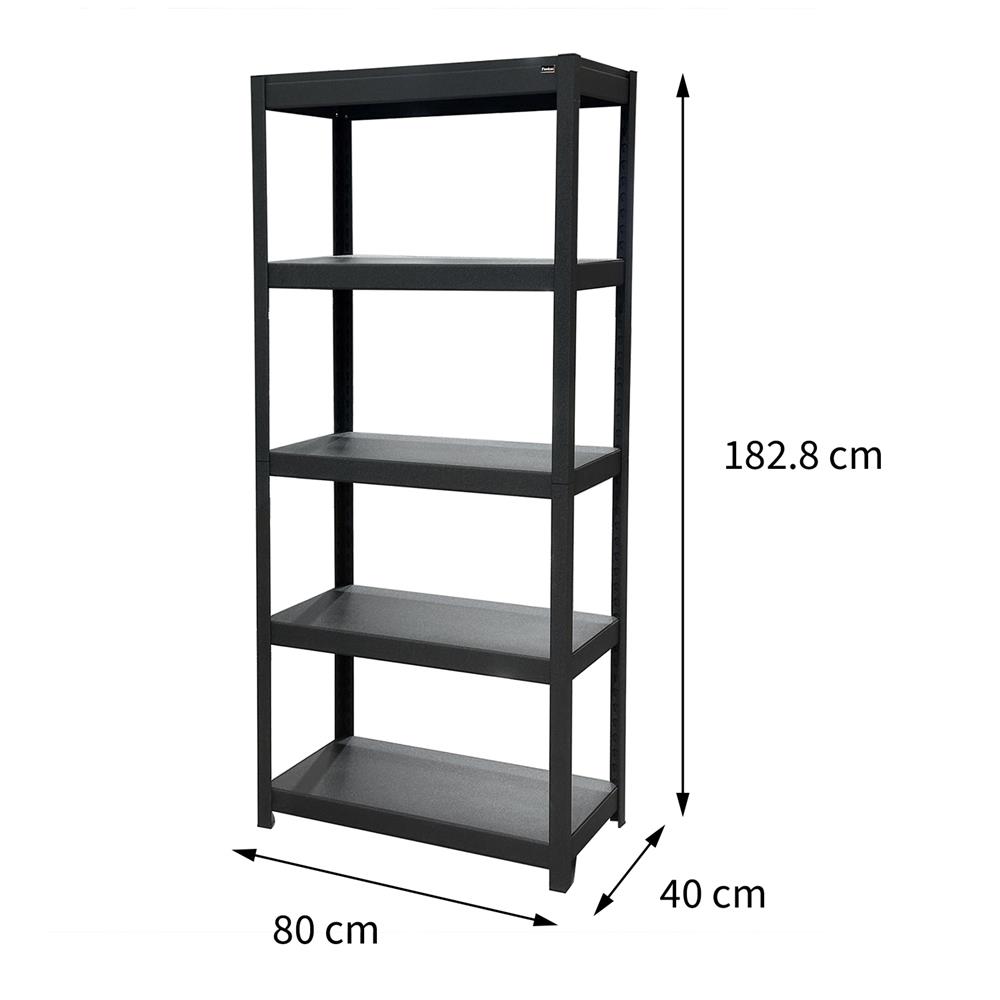 ชั้นวางของโล่ง 5 ชั้น FURDINI ZAC-5 80 ซม. สีดำ