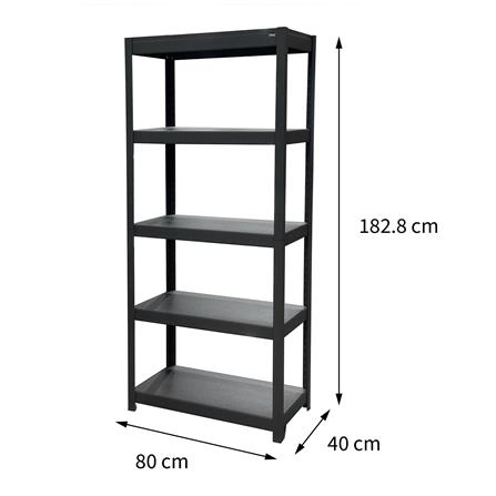 ชั้นวางของโล่ง 5 ชั้น FURDINI ZAC-5 80 ซม. สีดำ_9