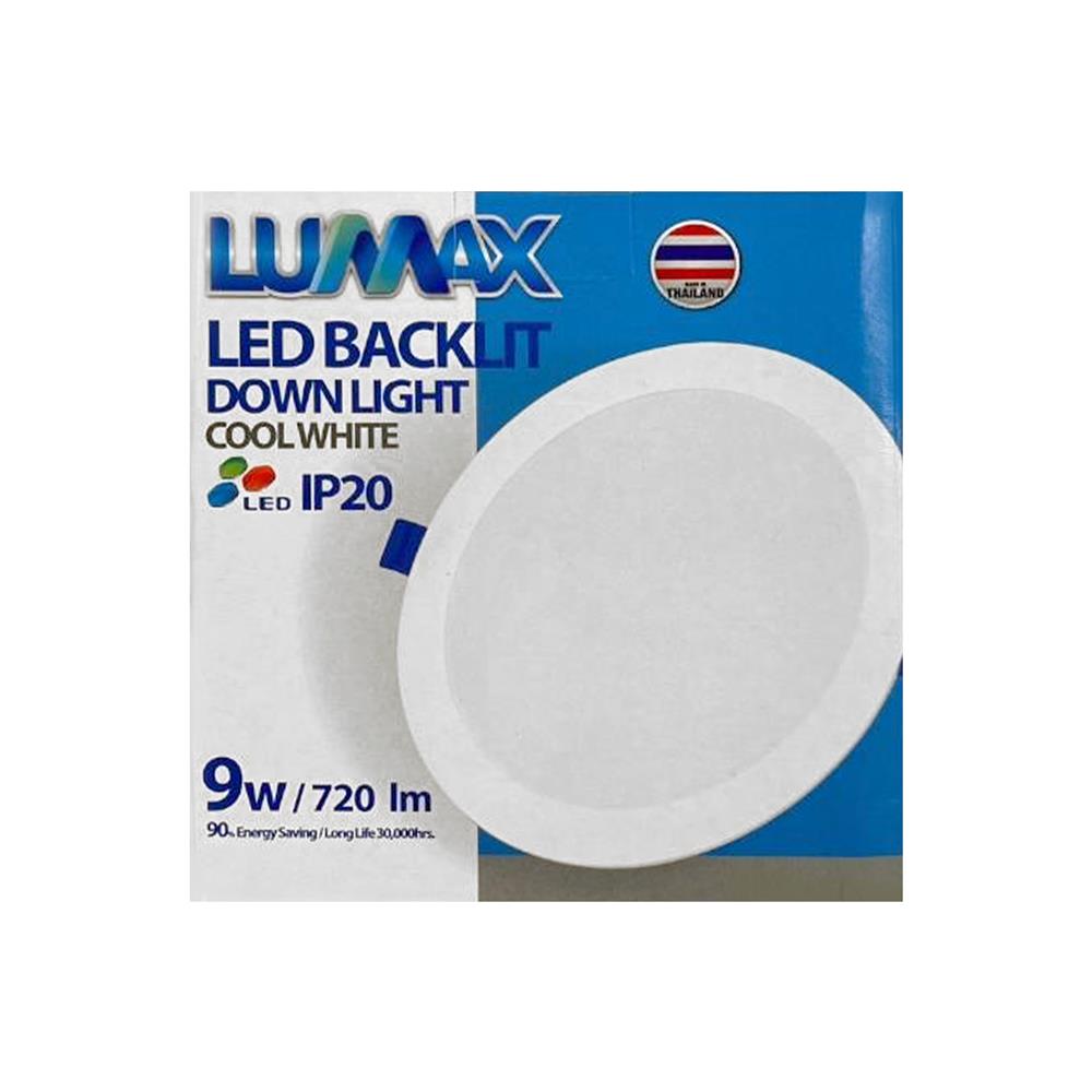 ดาวน์ไลท์ LED LUMAX BLACKLIT 3.7 นิ้ว 9 วัตต์ COOL WHITE สีขาว