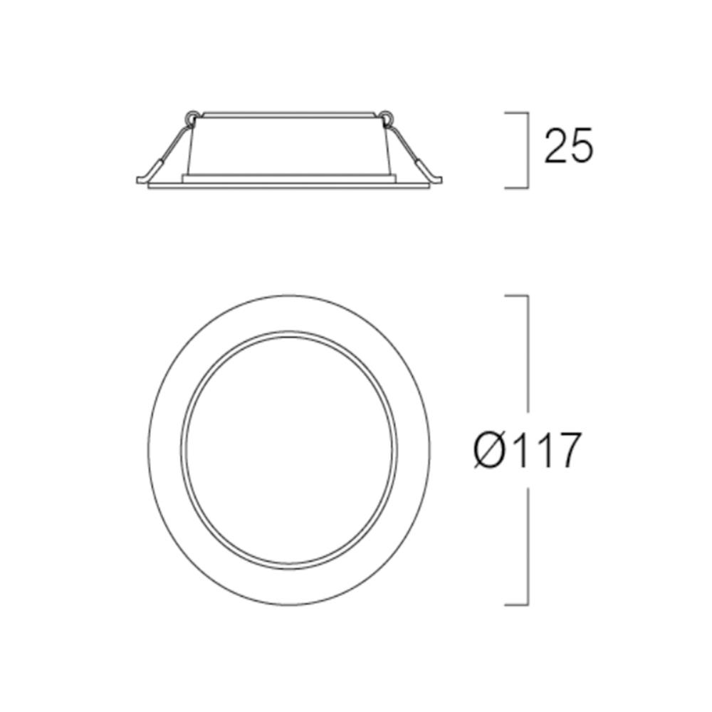 ดาวน์ไลท์ LED LUMAX BLACKLIT 3.7 นิ้ว 9 วัตต์ COOL WHITE สีขาว