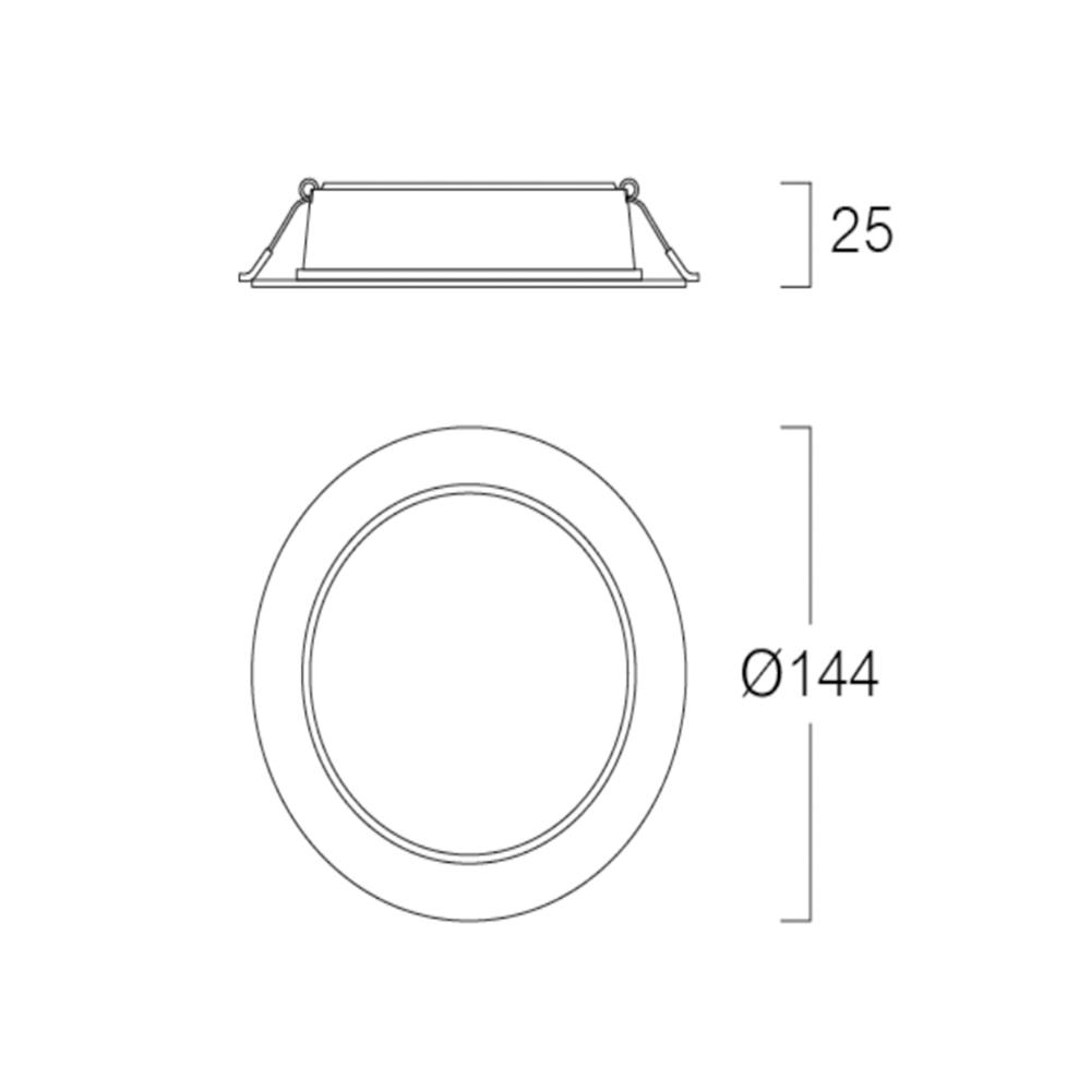 ดาวน์ไลท์ LED LUMAX BLACKLIT 4.7 นิ้ว 12 วัตต์ DAYLIGHT สีขาว