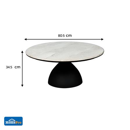 โต๊ะกลาง BENETTA ATHENS 80.5 สีขาว/ดำ_6