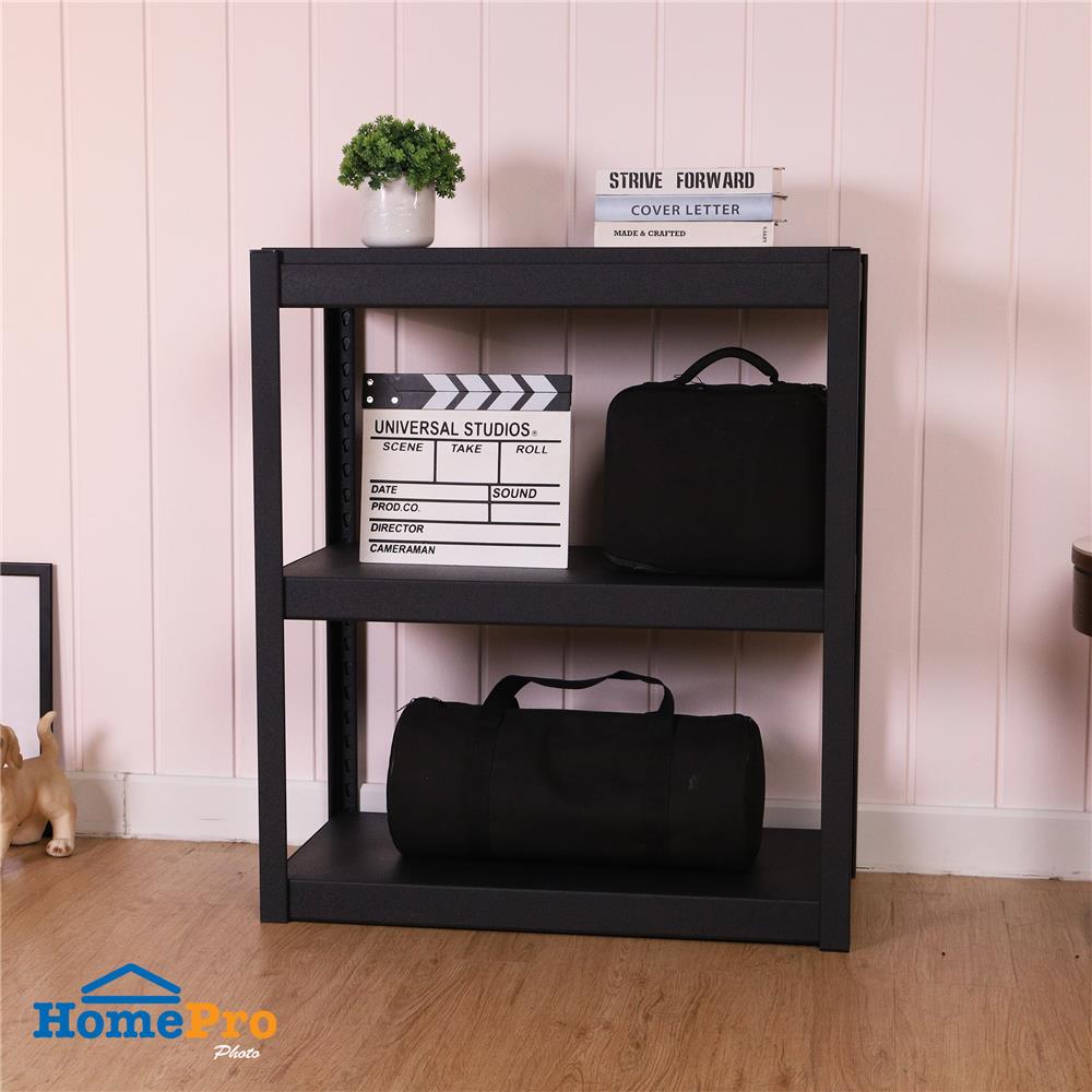 ชั้นวางของโล่ง 3 ชั้น FURDINI ZAC-3 80 ซม. สีดำ