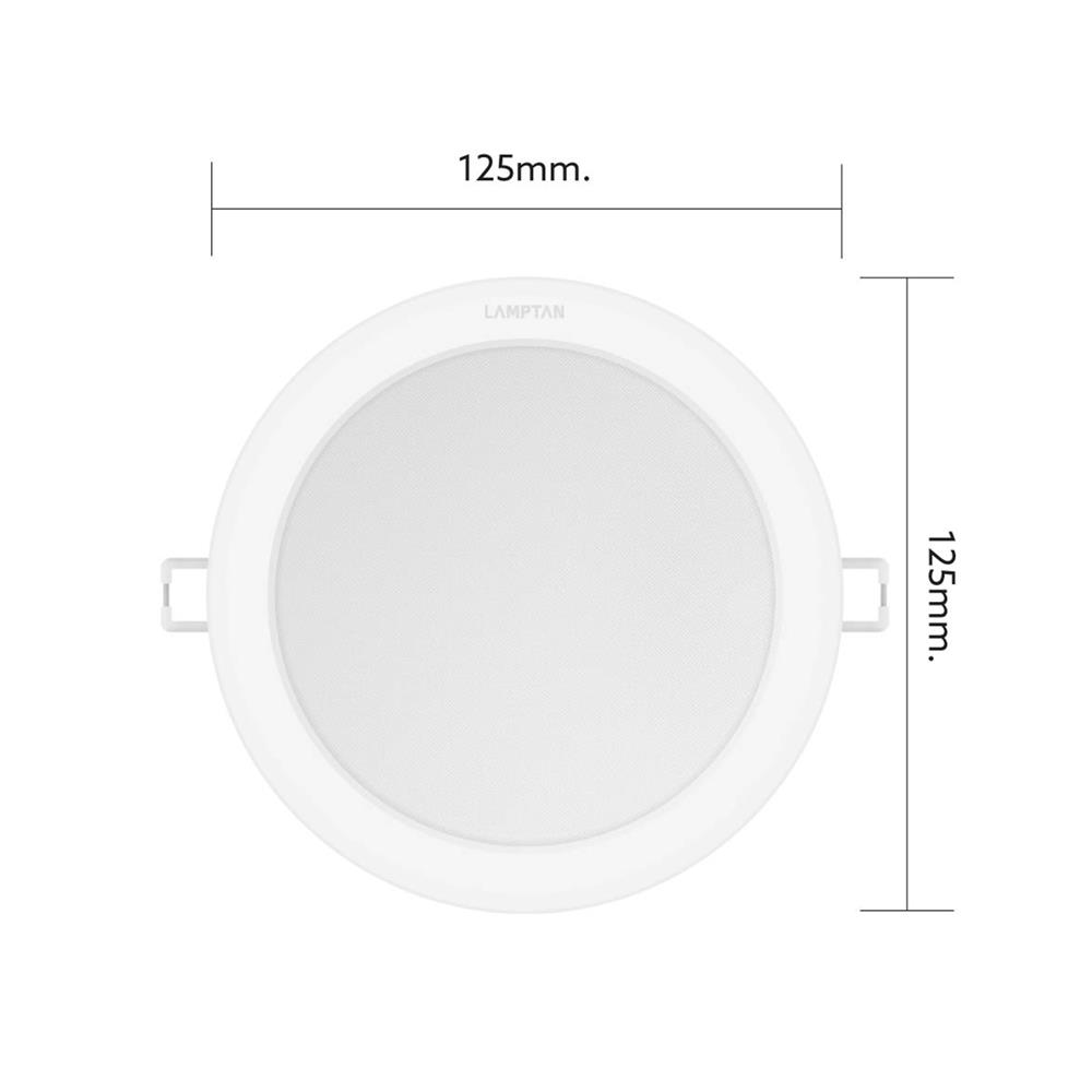 ดาวน์ไลท์ LED LAMPTAN DECIDE2 4.9 นิ้ว 10 วัตต์ DAYLIGHT/COOL WHITE/WARM WHITE สีขาว