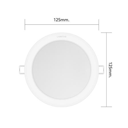 ดาวน์ไลท์ LED LAMPTAN DECIDE2 4.9 นิ้ว 10 วัตต์ DAYLIGHT/COOL WHITE/WARM WHITE สีขาว_7