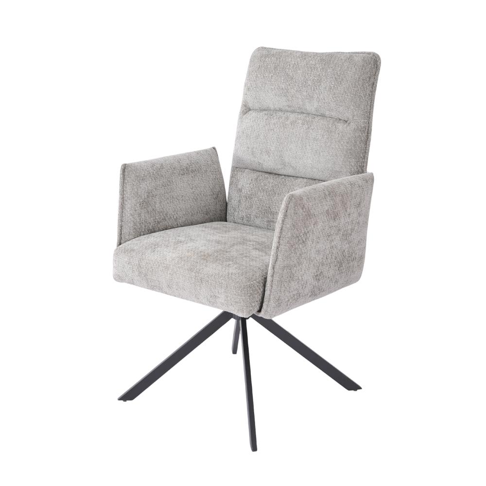 เก้าอี้ห้องอาหารหมุนได้ BENETTA EXTEND สีเทา