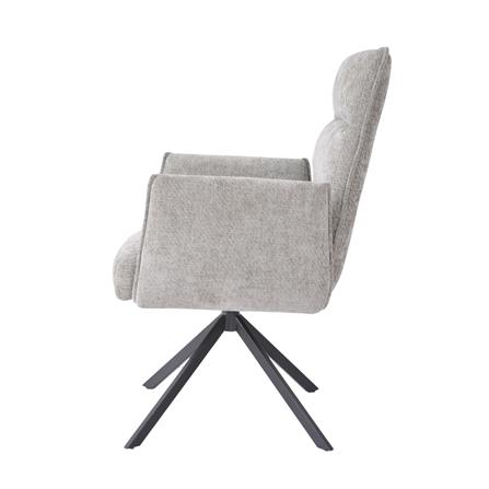 เก้าอี้ห้องอาหารหมุนได้ BENETTA EXTEND สีเทา_3