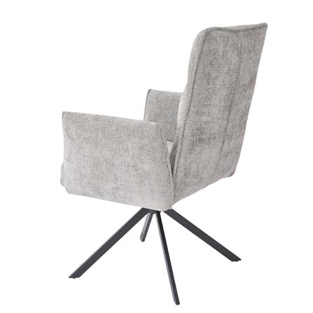 เก้าอี้ห้องอาหารหมุนได้ BENETTA EXTEND สีเทา_4