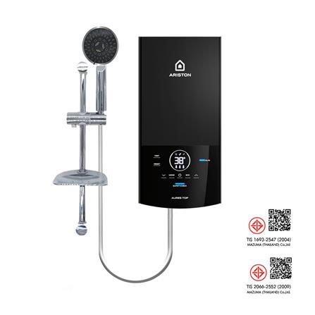 เครื่องทำน้ำอุ่น ARISTON AURES TOP 3500 วัตต์ สีดำ_5