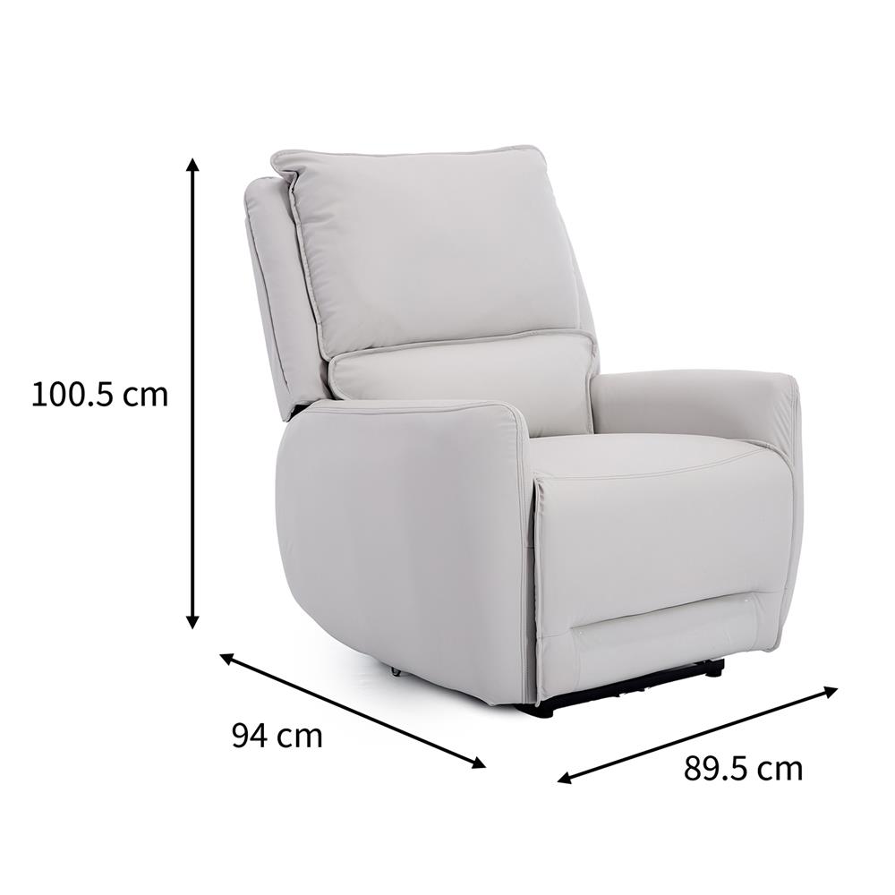 เก้าอี้ปรับนอนไฟฟ้า BENETTA DIVANO สีเทา