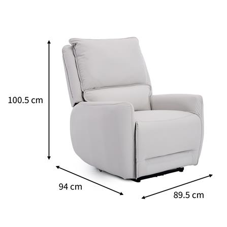 เก้าอี้ปรับนอนไฟฟ้า BENETTA DIVANO สีเทา_12