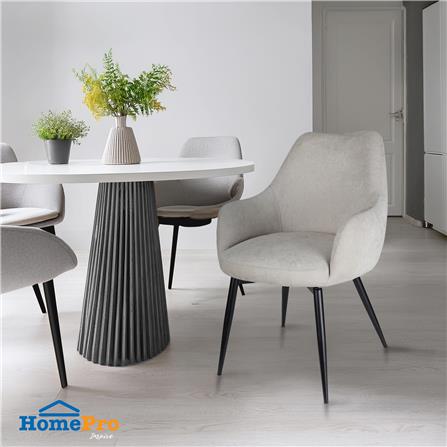 เก้าอี้ห้องอาหารหมุนได้ BENETTA WINSTON สีเทา_5