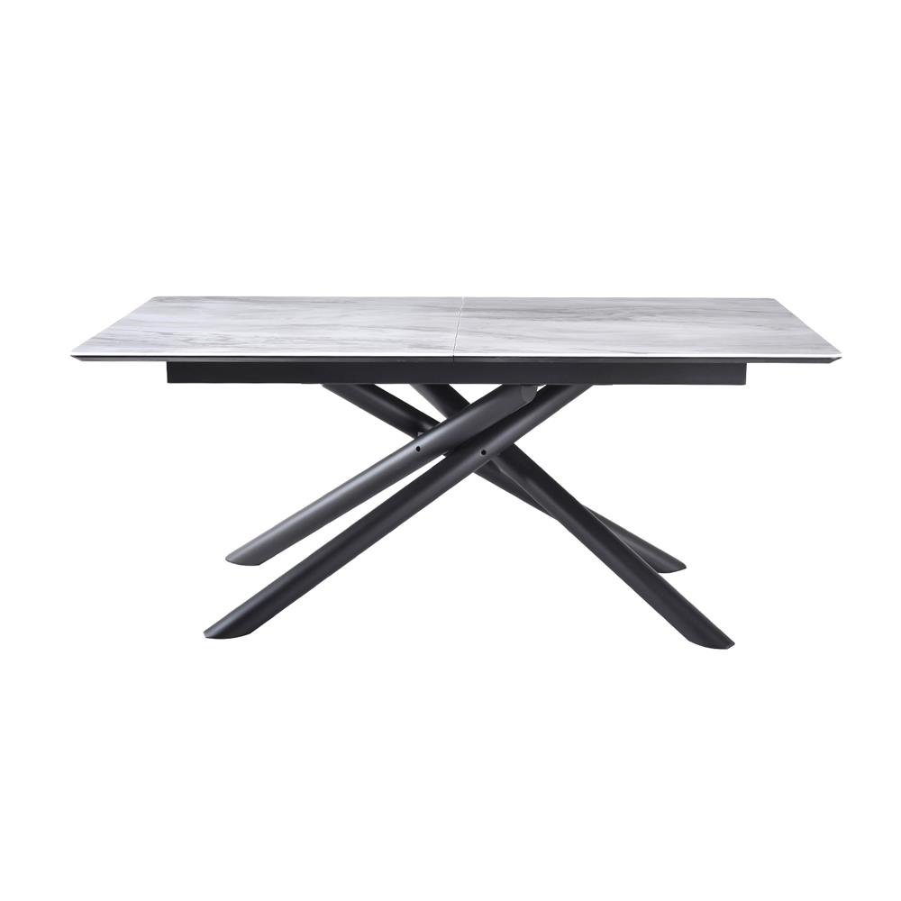 โต๊ะอาหารปรับขยาย BENETTA EXTEND 180-240 ซม. สีขาว/ดำ