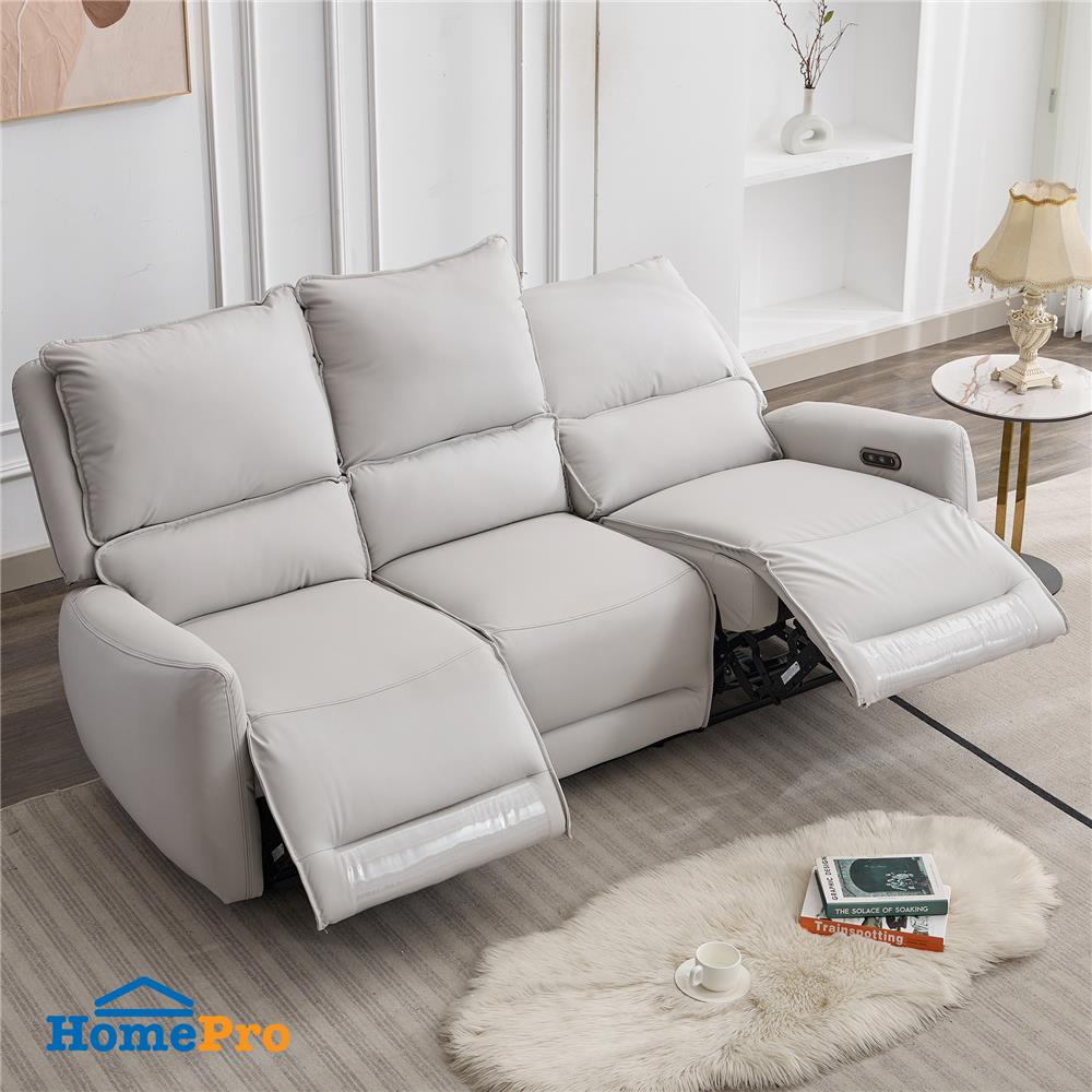 เก้าอี้ปรับนอนไฟฟ้า 3 ที่นั่ง BENETTA DIVANO สีเทา