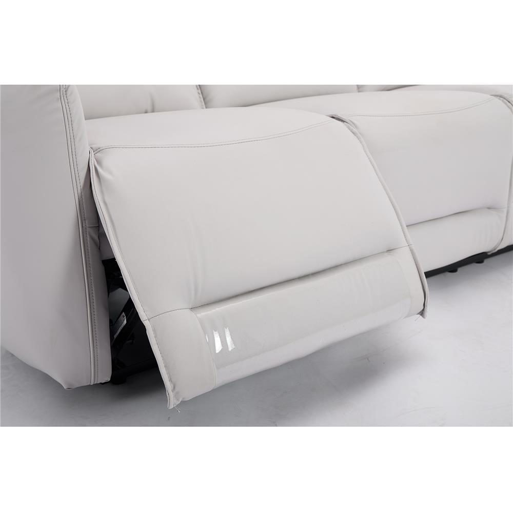 เก้าอี้ปรับนอนไฟฟ้า 3 ที่นั่ง BENETTA DIVANO สีเทา