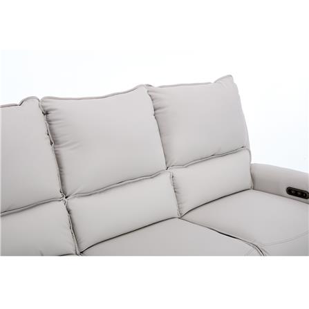 เก้าอี้ปรับนอนไฟฟ้า 3 ที่นั่ง BENETTA DIVANO สีเทา_5