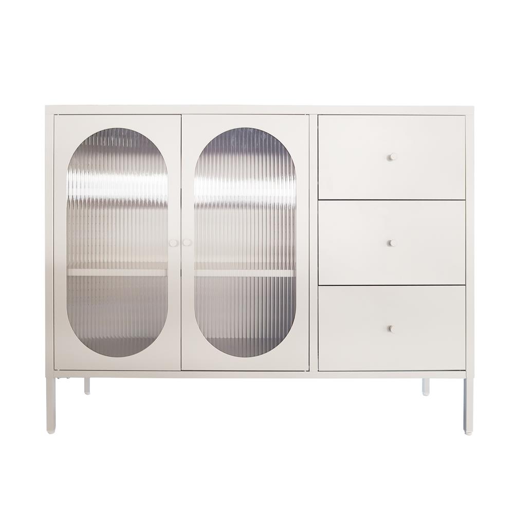 ตู้เตี้ยบานผสม FURDINI CURLA 120 ซม. สีครีม