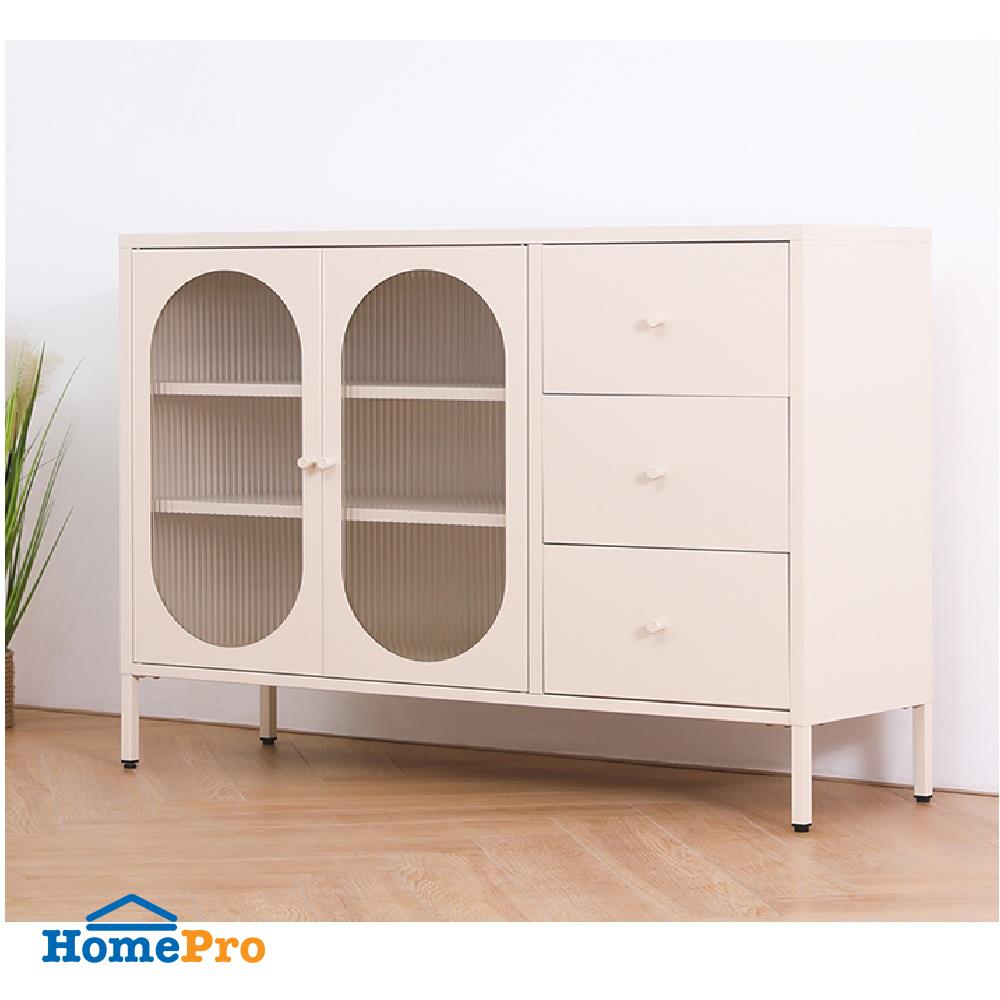 ตู้เตี้ยบานผสม FURDINI CURLA 120 ซม. สีครีม