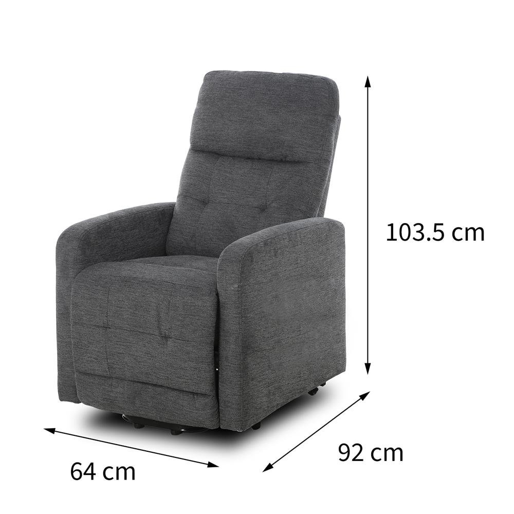 POWER LIFT RECLINER FURDINI DIEGO สีเทาเข้ม