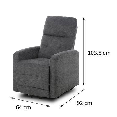 POWER LIFT RECLINER FURDINI DIEGO สีเทาเข้ม_15