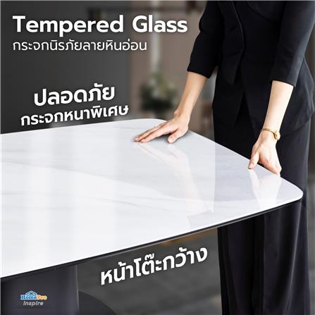 โต๊ะอาหาร BENETTA WINSTON 200 ซม. สีขาว/ดำ_4