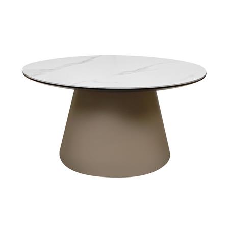 โต๊ะกลาง BENETTA MOSCOW 80 ซม. สีขาว/น้ำตาล