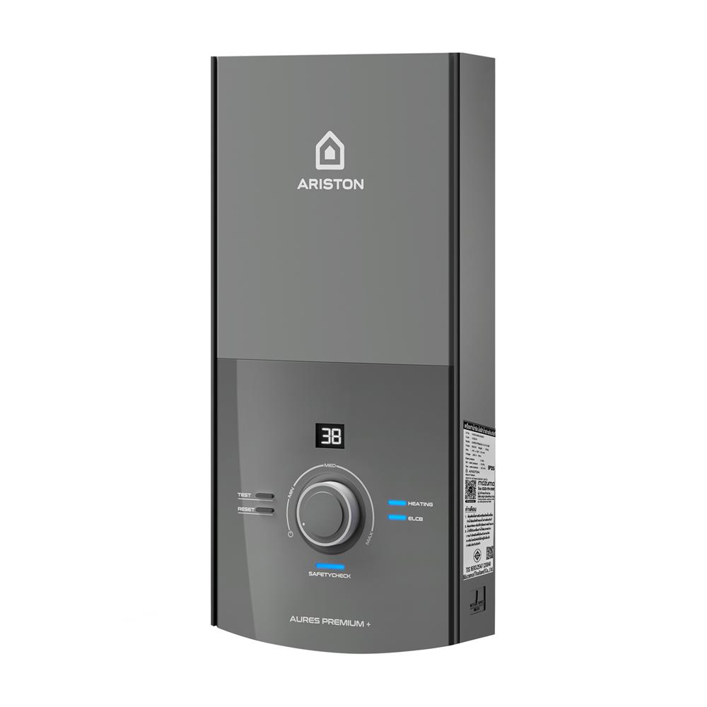 เครื่องทำน้ำอุ่น ARISTON AURES PREMIUM 4500 วัตต์ สีเทา