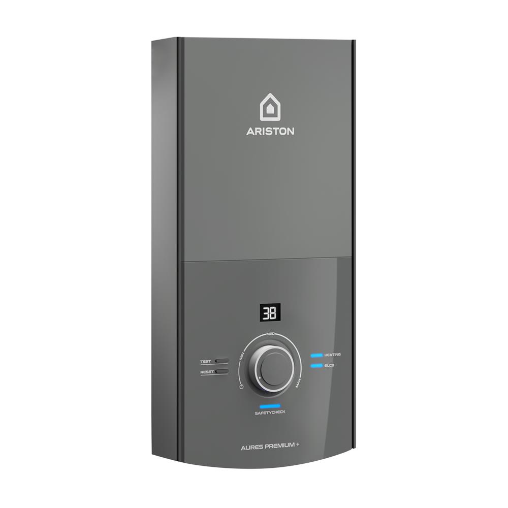 เครื่องทำน้ำอุ่น ARISTON AURES PREMIUM 4500 วัตต์ สีเทา