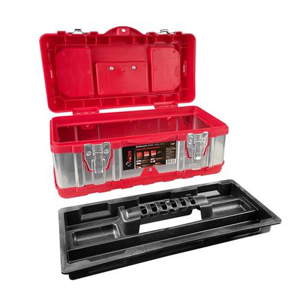 กล่องเครื่องมือสเตนเลส HACHI 14 นิ้ว สีแดง_1