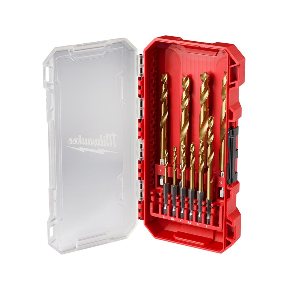 ชุดดอกเจาะเหล็ก MILWAUKEE (แพ็ก 10 ชิ้น)