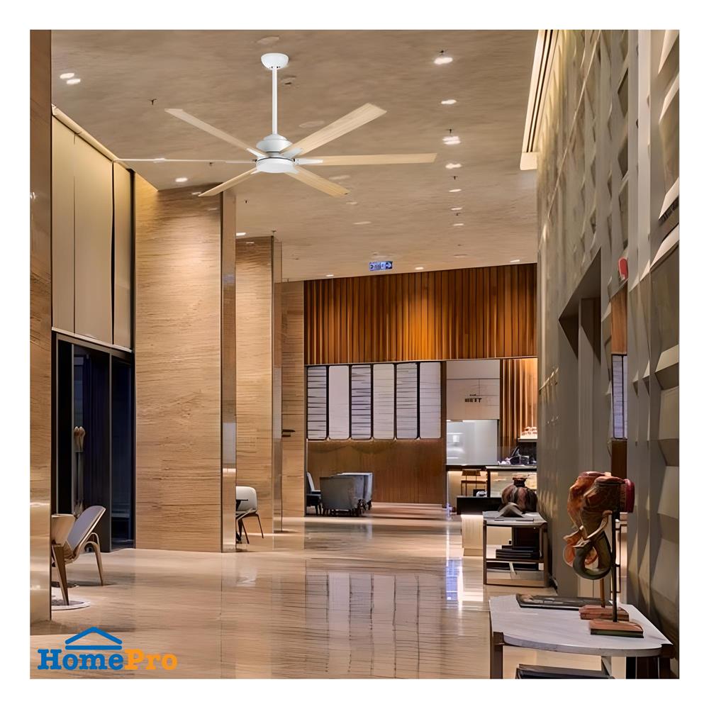 พัดลมไม่มีโคมไฟ MR.KEN 25-01905 84 นิ้ว สีขาว/น้ำตาล