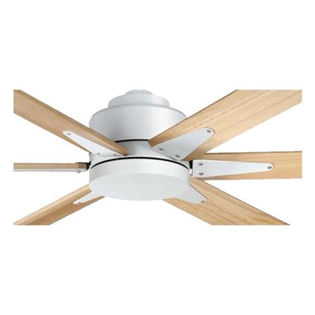 พัดลมไม่มีโคมไฟ MR.KEN 25-01905 84 นิ้ว สีขาว/น้ำตาล_1