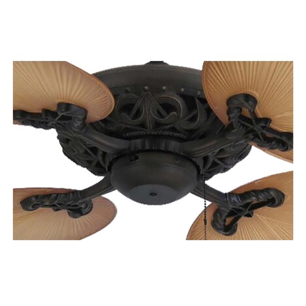 พัดลมไม่มีโคมไฟ MR.KEN 25-01295 53 นิ้ว สีน้ำตาล