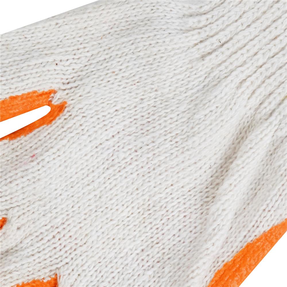 ถุงมือเคลือบยางพารา DEXZON สีส้ม (แพ็ก 1 โหล)